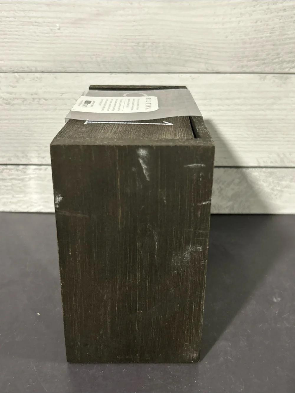Rae Dunn Wooden Perpetual Calendar Block - Dark Brown with White Lettering